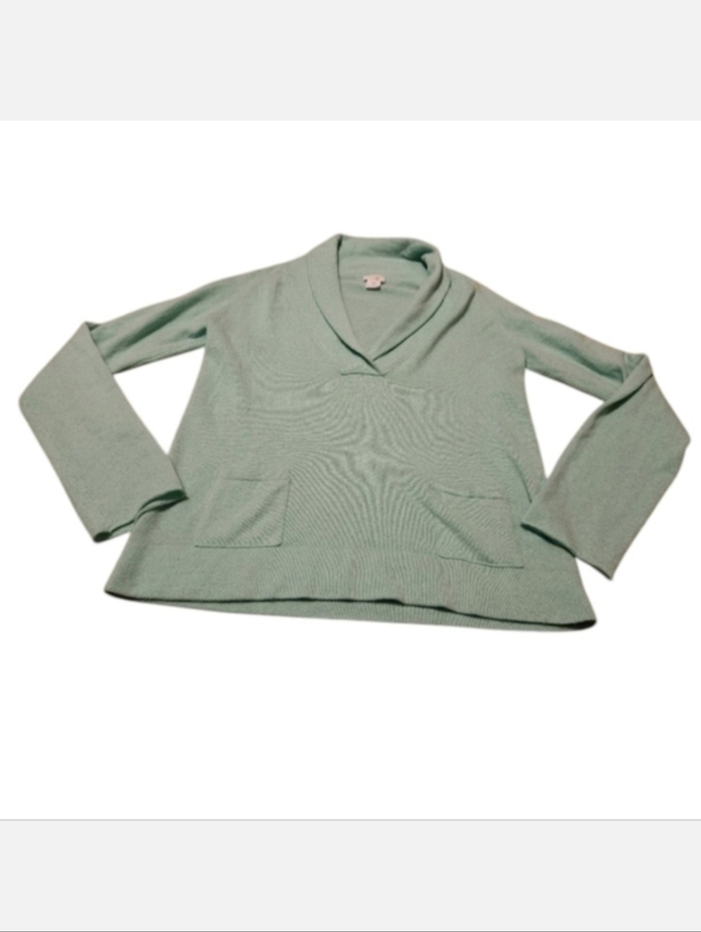 Women's X-Large J. Crew Gustoso 100% Cashmere V-Neck Sweater